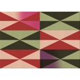 thumbnail image 1 of Ahgly Company Tapis d'Intérieur Lavables en Machine, Rectangle de Transition Tomate Rouge, 7' x 9', 1 of 7