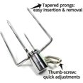thumbnail image 3 of 2 Pcs Fourchette Rotative pour Barbecue Accessoires Fourchette en Acier Inoxydable 304 de Qualité Alimentaire, 3 of 5