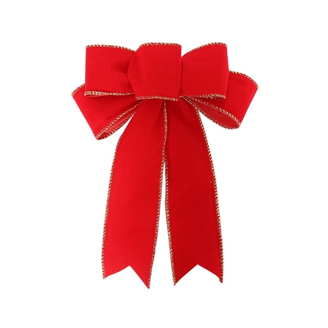 Christmas Linen Bow Christmas Wreath Decoration Bow Christmas Tree Decoration