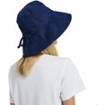 thumbnail image 3 of Womens Bucket Hat Summer Foldable Wide Brim Cotton Sun Hat Beach Hat, 3 of 7