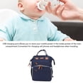 thumbnail image 4 of Backpack Diaper Bag Foldable Multifunctional Baby Diaper Backpack with USB Charging Port for Travel, 4 of 7
