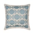 thumbnail image 1 of Decorative Blue 22"x22" (55x55 cm) Throw Pillows, Linen Embroidery & Frills Throw Pillows For Couch, Abstract Pattern Contemporary Style - Alisa, 1 of 3