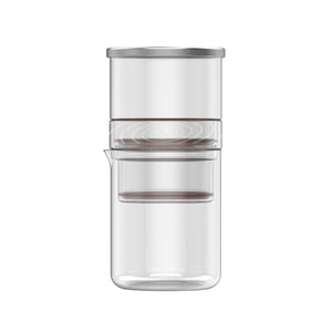 Zootealy Cold Brew Coffee Maker - 300ml Thé glacé en verre & Fabrication de bière froide à café