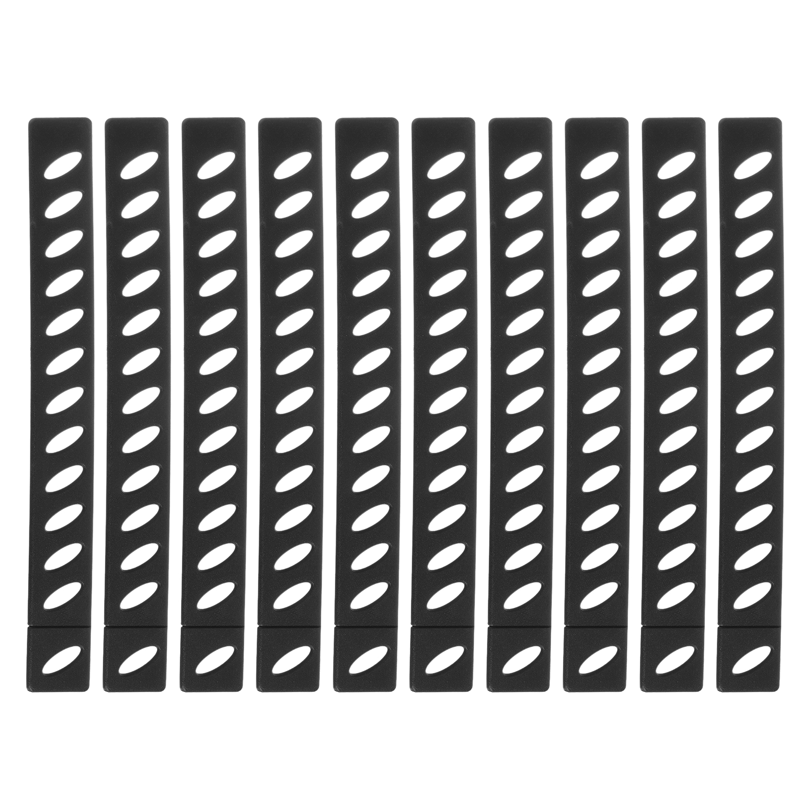 Unique Bargains 10Pack Knife Edge Guards Blade Protector Plastic Knife Edge Cover Sleeves, Black