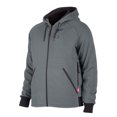 thumbnail image 1 of Milwaukee 306G-212X M12â¢ HEATED GRAY HOODIE, BATTERY &amp; CHARGER KIT - 2X-Large, 1 of 1