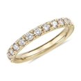 thumbnail image 1 of 0,30 Ct P.t. Rond Naturel Diamond Dernier Design Alliance Éternité pour Femmes en Or Jaune Massif 18K Taille 8, 1 of 7