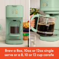 thumbnail image 2 of Bella Versabrew 2-In1 Coffee Maker, Fits-Anywhere Kitchenware, Brew 3 Sizes Carafes & Single Serve Cups, Dishwasher Safe Reusable Filter & Filter Holder, Iced Coffee Function, 60Oz Tank, Seaglass, 2 of 5