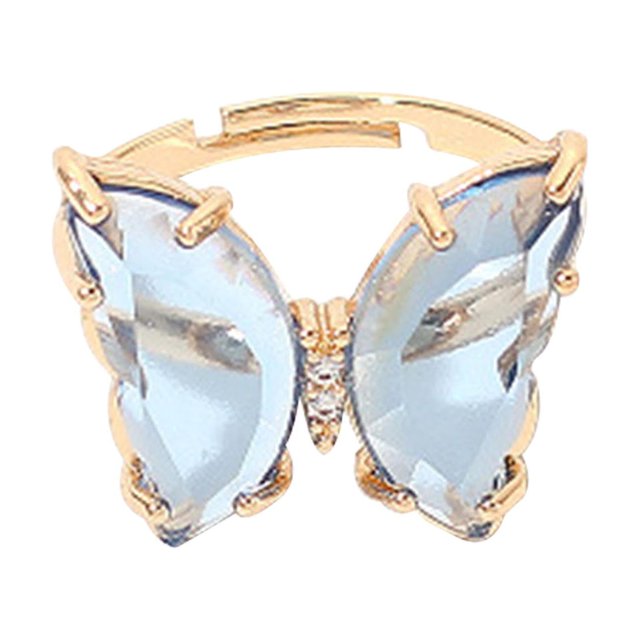 TopLLC Rings Color Transparent Live Mouth Ring Female Ins Net Red Girl Fashion Ring Live ring