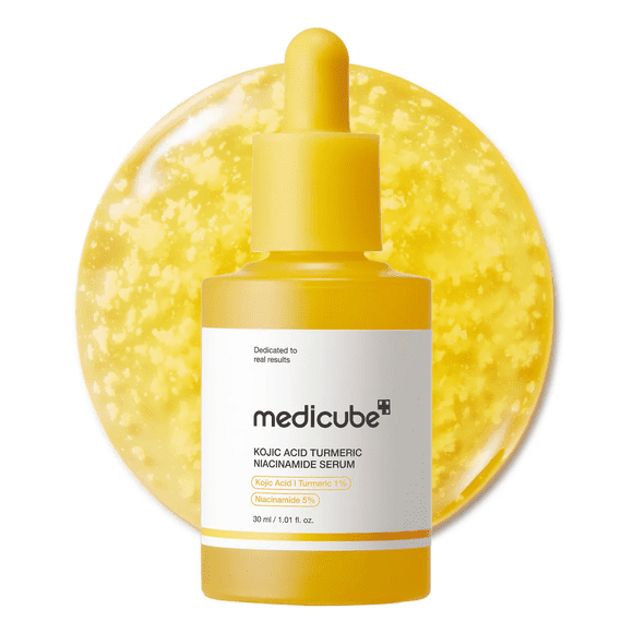 medicube Kojic Acid Turmeric Clarifying & Balancing Capsule Serum for Troubled Skin | Soothing & Brightening Facial Serum | Niacinamide & Glow Capsul