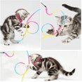 thumbnail image 5 of Jinsinto Cat Wand Rainbow Toys 2pcs Rainbow Ribbon Wand for Kitten Training Rainbow Ribbon Cat Charmer Wand Interactive Catcher Teaser Wand for Kitten Cat Exerciser 28cm, 5 of 5