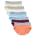 thumbnail image 1 of Bigersell No Show Panties 5 Pack Patchwork Cotton Brief Seamless Underwear Multi-Pack Plus Size No Lines Panties Ladies No Show Full Coverage Underpants H-Multicolor 5XL, 1 of 9