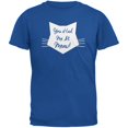 thumbnail image 1 of Valentine's Day - You Had Me At Meow Blue Adult T-Shirt, 1 of 1