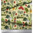 thumbnail image 2 of Soimoi Rayon Fabric Dot & Mix Vegetable Printed Fabric 1 Yard 42 Inch Wide, 2 of 3