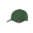 thumbnail image 1 of Top Headwear Flexible Cotton Twill Cap - Forest Green - Small/Medium, 1 of 2