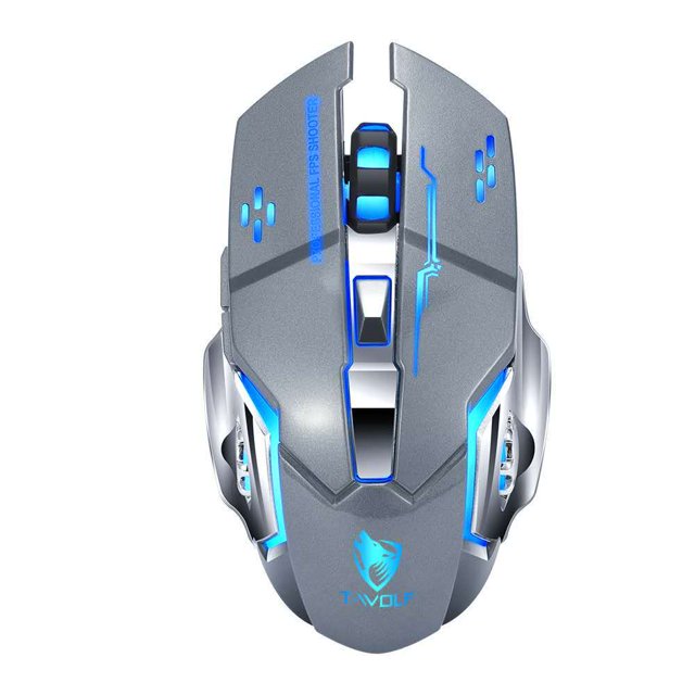 Thunder Wolf Q13 Charging Mute Wireless Mouse Gaming Business Luminous