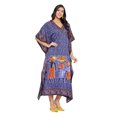 thumbnail image 4 of Oussum Robe Kaftan Longue pour Femmes, Robe Maxi Décontractée d'Été Ample pour Dames, Grande Taille, Robe de Soirée Confortable, Caftan en Ligne, 4 of 7