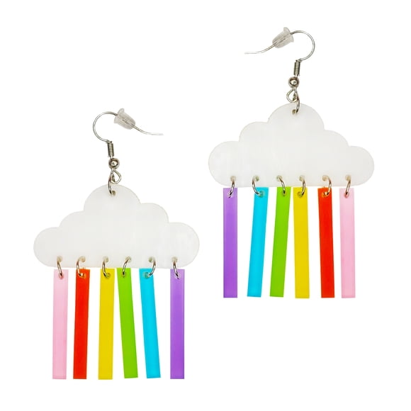 Way To Celebrate Rainbow Cloud Earrings