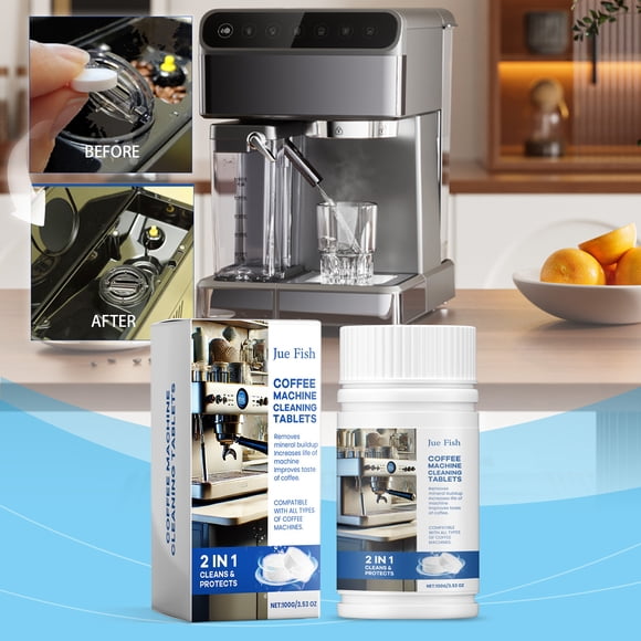 WLOELOEW Coffee Machine Descale Tablets 100G Bottle Cleaning Solution For Espresso Maker Decalcifier Maintenance Product