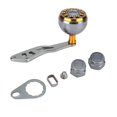 thumbnail image 2 of Moulinet Poignée, Portable Durable Métal Moulinet Poignée Moulinet de Pêche, 1 Pce Extérieur pour Pêche Shakespeare Abu Moulinet de Pêche Baitcast Rond, 2 of 8