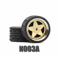 thumbnail image 5 of 1/64 Hot Wheels Carlomo N-Class 2 Detail-up Sets Wheels With Rubber Tires Assembly Rims for Model Car Tomica 4pcs Set N002A, 5 of 5