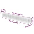 thumbnail image 4 of vidaXL Gabion Raised Bed Galvanised Steel 450x50x50 cm, 4 of 5