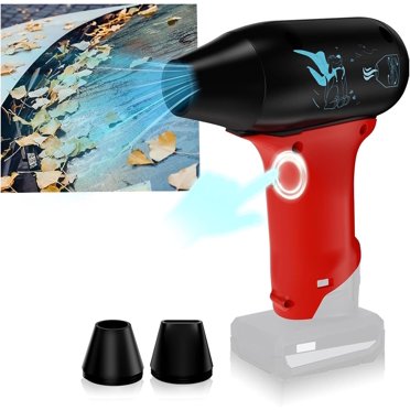 Jet Fan Mini Blower，130000 RPM Cordless Air Duster Comaptible with Milwaukee 12V Batteries with 3-Speed Control for Car Dust Cleaning, Outdoors BBQ Leaf Cleaning, Sofa's Pet Hair Cleaning