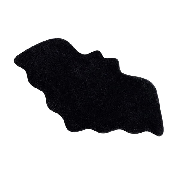 Halloween Bat Bathroom Carpet - Decorative Bat Shaped Mat Gothic Area Rug for Living Room Bedroom Front Door - Attractive Non- Polyester Carpet