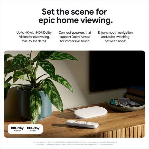 Google TV Streamer (4K) + Google TV Streamer Voice Remote - Walmart.ca