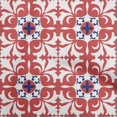 thumbnail image 1 of oneOone Viscose Chiffon Red Fabric Asian Block Floral Sewing Craft Projects Fabric Prints By Yard 42 Inch Wide, 1 of 4