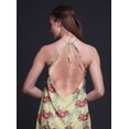 thumbnail image 2 of Bimba Floral Vacances d'Été Fête Licou Beachwear Femmes BacklessDress-Large, 2 of 6