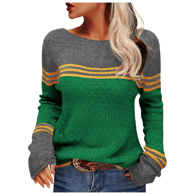 Kcodviy Chandails Décontractés à Col Rond pour Femmes Ensembles de Chandails pour Femmes Chandail à Rayures Assorti Chandail à Boutons Chandail en Molleton Chandail Habillé pour Hommes Chemises pour Hommes Chandails Fair Isle Chandail à Col pour Femmes