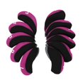 thumbnail image 3 of Almencla 11 Pcs Iron Headcover Anti Scratch Numbered Headcover Protector Guard 4 9, P, S, Rosy, 3 of 8