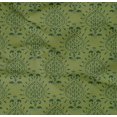 thumbnail image 4 of oneOone Organic Cotton Poplin Twill Fabric Floral Block Printed Fabric 1 Yard 42 Inch Wide, 4 of 4