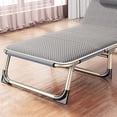 thumbnail image 4 of Folding Bed Single Person Folding Bed Camping Folding Bed Camping Bedchair Single Bed Recliner Folding Bed Single Person Folding Reclining Lounger For Camping Office Lunch Break, 4 of 8