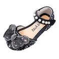thumbnail image 2 of RXIRUCGD Chaussures Mode Été Sandales Filles Robe Performance Chaussures de Danse Paillettes Perle Maille Nœud Boucle Chaussures de Princesse, 2 of 5