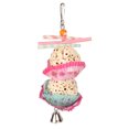 thumbnail image 1 of Edible Cake Bird Foraging  Cake Bird Foraging Toy  Treat Dispensing Bird Toy In The Form Of A Cake Edible Soft Boredom ParakeetsShredding Chewing Toy For Cockatiel Budgie, 1 of 8