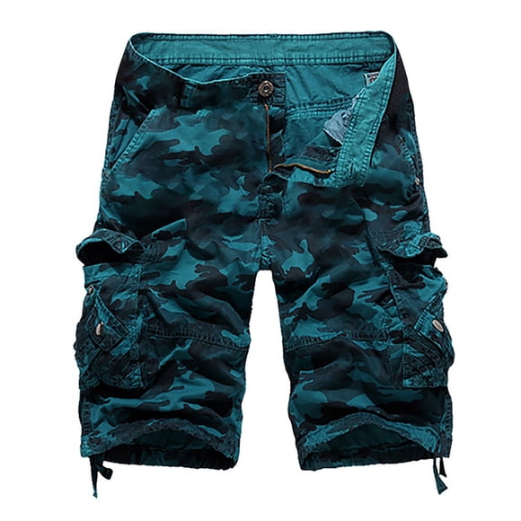 Mens Cargo Shorts Mens Shorts Multi Pocket Cargo Pants Loose Casual Pants Straight Leg Pants