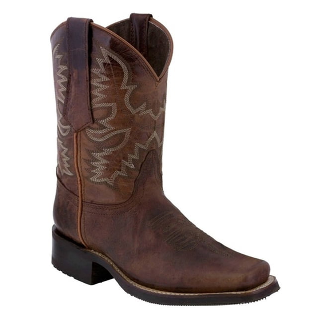 CEHVOM Women Embroidery Riding Boots Casual Warm Middle Heels Boots Short Shoes