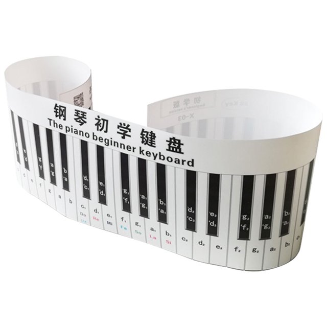 Piano de Simulation Clavier 3D pour Débutant Piano Électronique Guide d'Entraînement des Doigts Clavier