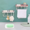 thumbnail image 2 of Soap Holder Plastic 3Pcs 5.31x3.14x0.79in, 2 of 9