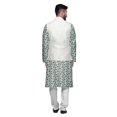 thumbnail image 3 of Atasi Printed Long Sleeve Classic Ethnic Kurta Pyjama Set For Mens Casual Wear, 3 of 5