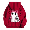 thumbnail image 5 of WEAIXIMIUNG Womens Sweatshirt Graphic Ladies' Letter Printed Hooded Sweatshirt, 5 of 5