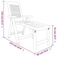 thumbnail image 4 of vidaXL Chaise Longue Verte en Plastique, 4 of 5
