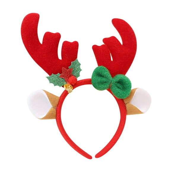 Christmas Decorations For Adults And Children, Deer Antler Hair Bands, Fabric Art, Christmas Gifts
