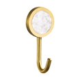 thumbnail image 1 of Clearance! beishanbush Coat Hook Wall Mounted Round Robe Hook Brushed Gold Towel Hook Heavy Duty Coat Rack for Bathroom Entryway Kitchen Living Room Non Hole Installation One Size Multi-Color, 1 of 9