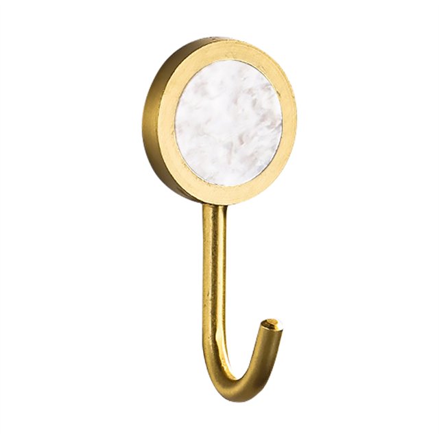 Clearance! beishanbush Coat Hook Wall Mounted Round Robe Hook Brushed Gold Towel Hook Heavy Duty Coat Rack for Bathroom Entryway Kitchen Living Room Non Hole Installation One Size Multi-Color