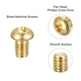 thumbnail image 4 of Unique Bargains M4x6mm Brass Machine Screws, Phillips Pan Head Fastener Bolts 10Pack, 4 of 5