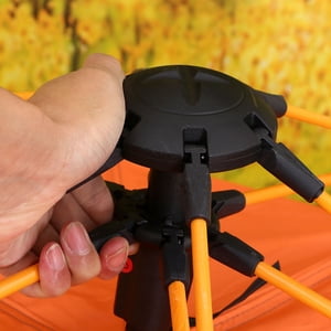TAILTOSS 1Pc Orange Outdoor Tent Automatic Setup Oxford Cloth Tente avec tige en fibre de verre pour le camping