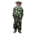 thumbnail image 1 of Ruiboury Durable And Essential Gear Beekeeping Suit Lightweight And Universal Easy To Ventilated Jacket For Beekeeper green camo XXL 3Set, 1 of 6