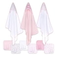 thumbnail image 2 of The Peanutshell Baby Hooded Towels and Washcloths Gift Bath Set, 23 Piece, Pink, 2 of 7